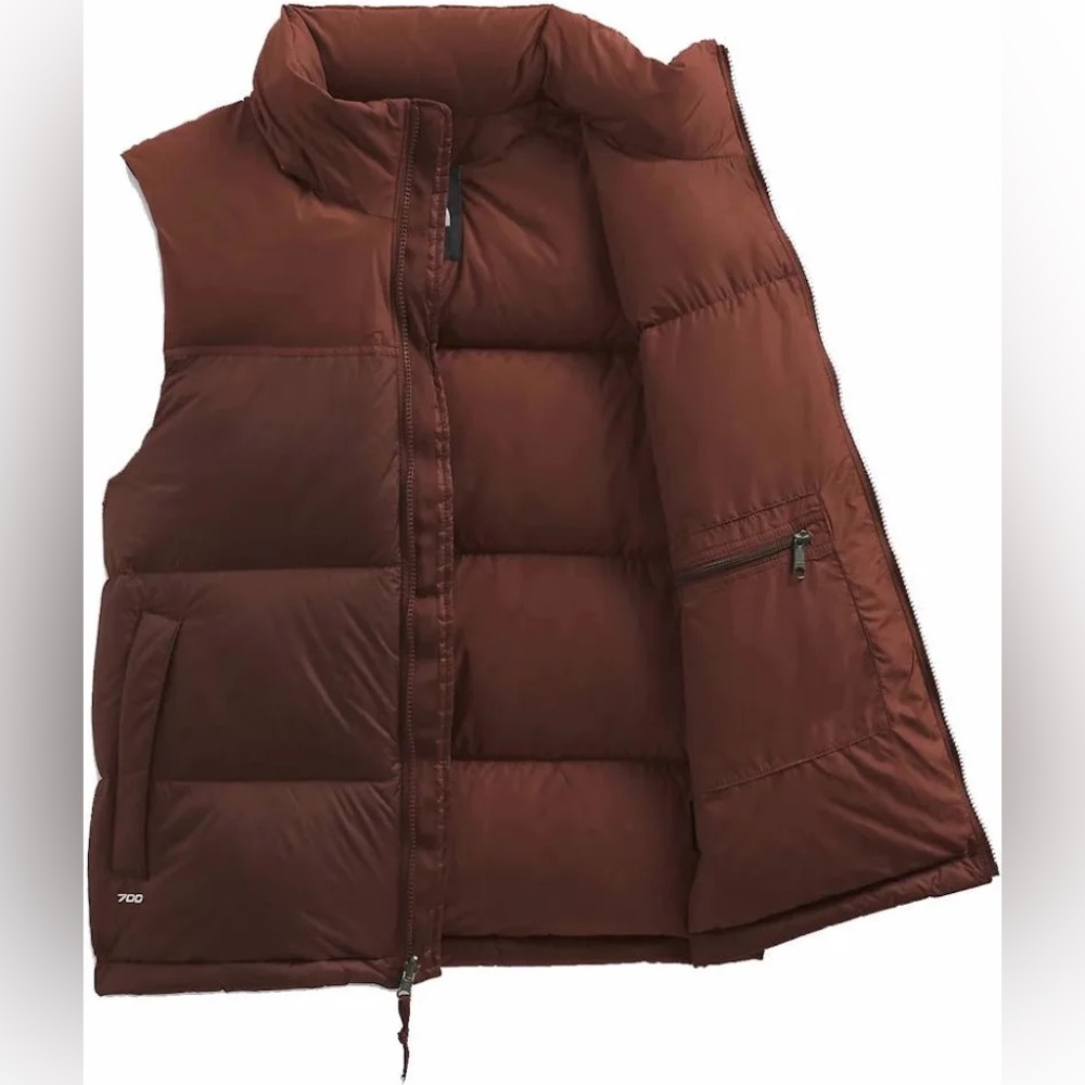 The North Face 1996 Retro Puffer Vest - Dark Oak - Size S - Picture 2 of 9